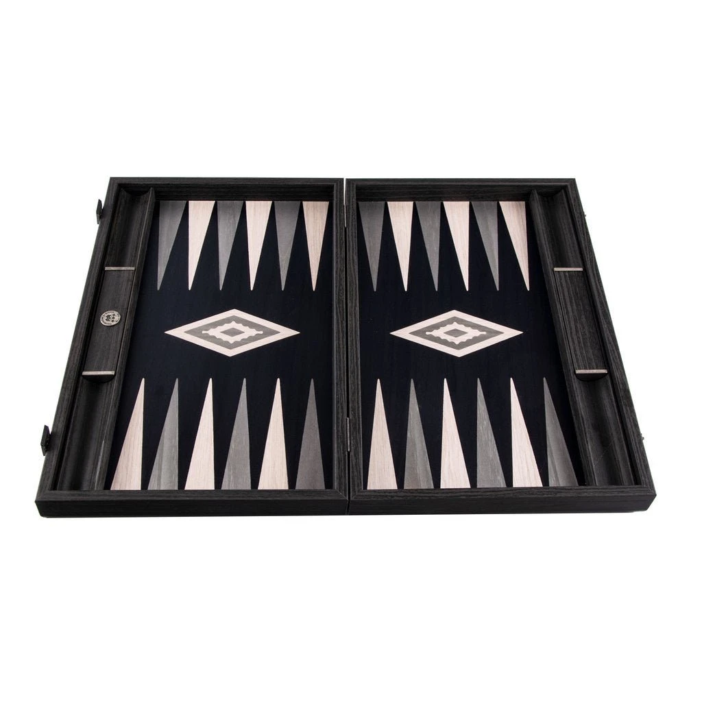 Backgammon chêne- Gris Backgammon Chêne- Gris -Rouge et Noir Magasin backgammon chene gris backgammon en bois marquete 547053
