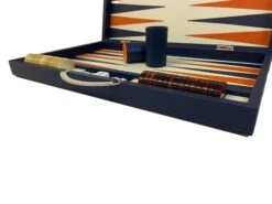Backgammon Cuir Véritable GM - Bleu - Renzo Romagnoli 3 Backgammon Cuir Véritable GM - Bleu - Renzo Romagnoli -Rouge et Noir Magasin backgammon cuir veritable gm bleu renzo romagnoli backgammon en cuir 376234