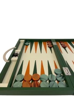 Backgammon Cuir Véritable GM - Vert / Orange - Renzo Romagnoli 6 Backgammon Cuir Véritable GM - Vert / Orange - Renzo Romagnoli -Rouge et Noir Magasin backgammon cuir veritable gm vert orange renzo romagnoli backgammon en cuir 123333