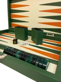 Backgammon Cuir Véritable GM - Vert / Orange - Renzo Romagnoli 5 Backgammon Cuir Véritable GM - Vert / Orange - Renzo Romagnoli -Rouge et Noir Magasin backgammon cuir veritable gm vert orange renzo romagnoli backgammon en cuir 598264