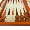 Backgammon En Cuir Véritable MM - Orange - Renzo Romagnoli