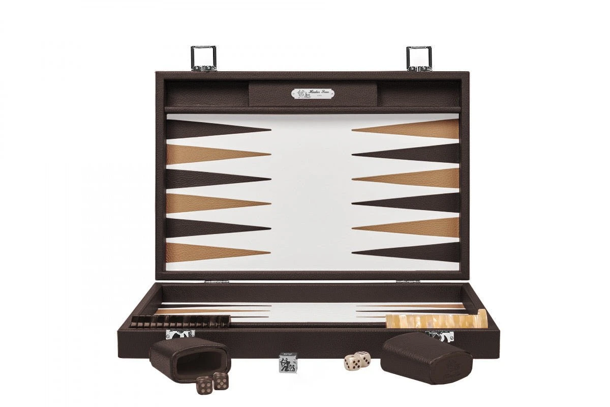 Backgammon Hector Saxe - Buffle Chocolat - Grand Backgammon Hector Saxe - Buffle Chocolat - Grand -Rouge et Noir Magasin backgammon hector saxe buffle chocolat grand backgammon en cuir 963825