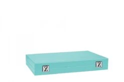 Backgammon Hector Saxe - Buffle Turquoise - Grand -Rouge et Noir Magasin backgammon hector saxe buffle turquoise grand backgammon en cuir 776926