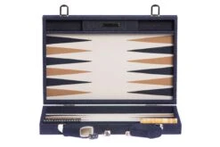 Backgammon Hector Saxe- Jean's / Cuir - Grand