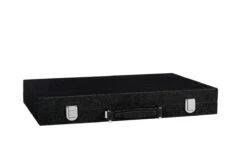 Backgammon Hector Saxe - Jean's Noir / Champagne - Compétition -Rouge et Noir Magasin backgammon hector saxe jeans noir champagne competition backgammon en cuir vegan 999063