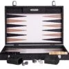 Backgammon Hector Saxe- Jean's Noir / Cuir - Grand