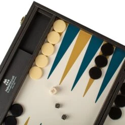 Backgammon Manopoulos Bois Et Cuir - Compétition - Grand Prix -Rouge et Noir Magasin backgammon manopoulos bois et cuir competition grand prix backgammon en bois marquete et cuir vegan cadeau adulte luxe 6076754