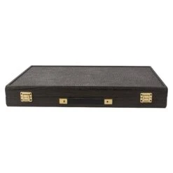 Backgammon Manopoulos Bois Et Cuir - Compétition - Grand Prix -Rouge et Noir Magasin backgammon manopoulos bois et cuir competition grand prix backgammon en bois marquete et cuir vegan cadeau adulte luxe 7868766
