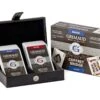 Coffret De Bridge - Cuir Noir - 4 As