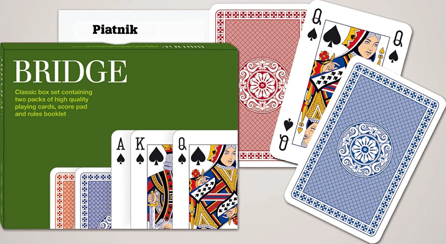 Coffret double Piatnik - Bridge Coffret Double Piatnik - Bridge -Rouge et Noir Magasin coffret double piatnik bridge jeu de cartes bridge 642015