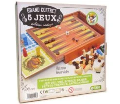 Coffret Multijeux 5 Jeux (Échecs / Dames / Oie / Petits Chevaux / Backgammon) 2 Coffret Multijeux 5 Jeux (Échecs / Dames / Oie / Petits Chevaux / Backgammon) -Rouge et Noir Magasin coffret multijeux 5 jeux echecs dames oie petits chevaux backgammon jeu traditionnel coffret multijeux jeu de dames dadas jeu de loie 443028