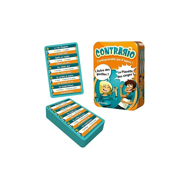 Contrario ASMODEE Contrario -Rouge et Noir Magasin contrario jeu de plateau dambiance et de vivacite 302597