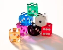 Dés Rose De Précision - Calibrés Et Numérotées 14 Mm - Dés De Backgammon