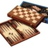 Philos Echecs / Backgammon 40 Cm Marqueterie Magnétique
