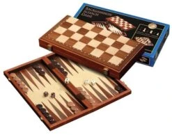 Philos Echecs / Backgammon 40 Cm Marqueterie Magnétique