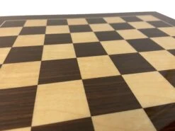 Echiquier Luxe - Ebène De Macassar Laqué -Rouge et Noir Magasin echiquier luxe ebene de macassar laque jeu dechecs echiquier classique 425380