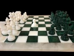 Ensemble Albâtre Vert -Rouge et Noir Magasin ensemble albatre vert ensemble echecs classique et decoratif cadeau adulte 367274