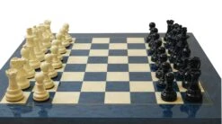 Ensemble Bois Laqué Bleu 3 Ensemble Bois Laqué Bleu -Rouge et Noir Magasin ensemble bois laque bleu ensemble dechecs classique decoratif 467579