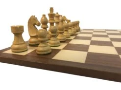 Ensemble Club Acacia - Bords Fins - Noyer -Rouge et Noir Magasin ensemble club acacia bords fins noyer ensemble dechecs classique 100129