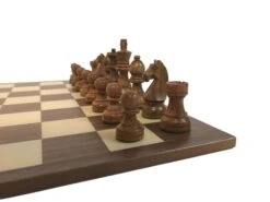 Ensemble Club Acacia - Bords Fins - Noyer -Rouge et Noir Magasin ensemble club acacia bords fins noyer ensemble dechecs classique 501165