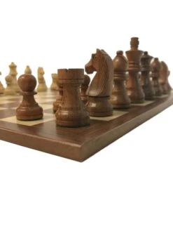 Ensemble Club Acacia - Bords Fins - Noyer -Rouge et Noir Magasin ensemble club acacia bords fins noyer ensemble dechecs classique 523277