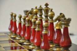 Ensemble Luxe Métal Et Perle - Rouge Et Or -Rouge et Noir Magasin ensemble luxe metal et perle rouge et or ensemble dechecs classique et decoratif luxe 888014