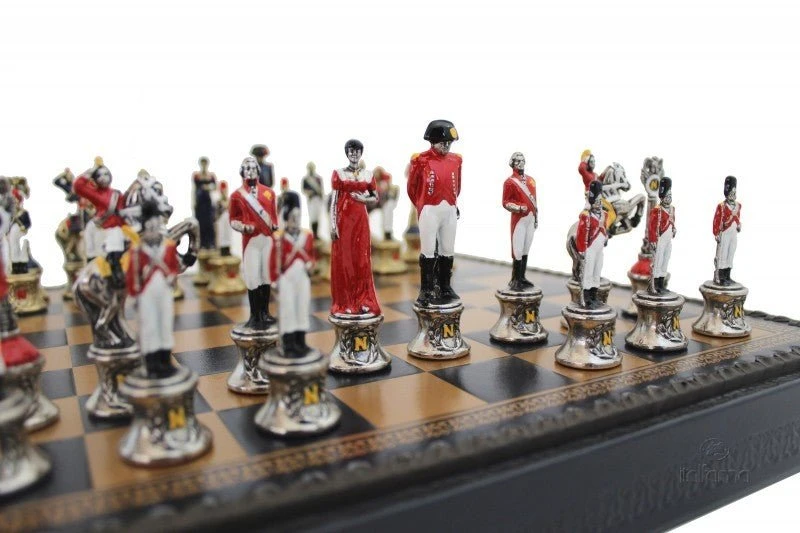 Ensemble Napoléon - Peint à la main Ensemble Napoléon - Peint à La Main -Rouge et Noir Magasin ensemble napoleon peint a la main ensemble echecs decoratif 938373
