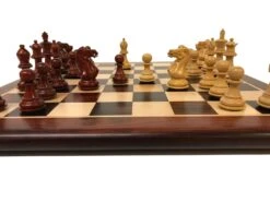 Ensemble Ultime Bois De Rose - Laqué -Rouge et Noir Magasin ensemble palissandre laque ensemble echecs classique 244633