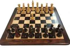 Ensemble Suprême Bois De Rose - Laqué -Rouge et Noir Magasin ensemble supreme bois de rose laque ensemble echecs classique 333608