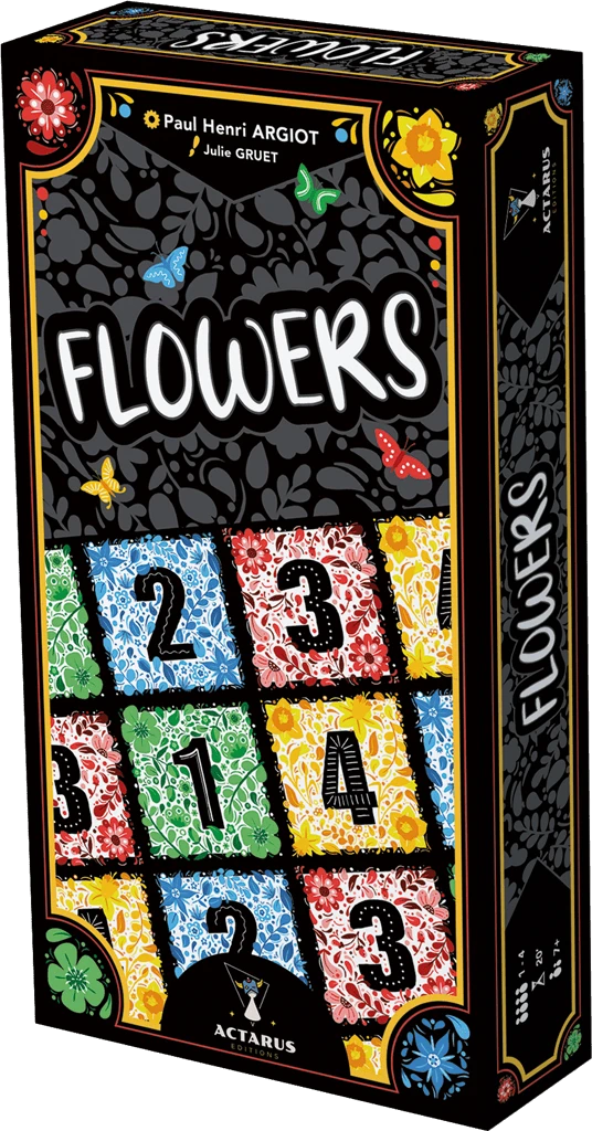 Flowers ASMODEE Flowers -Rouge et Noir Magasin flowers jeu de plateau de strategie dambiance enfants cadeau 12a 819667
