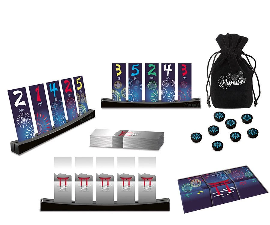 Hanabi - Grands Feux ASMODEE Hanabi - Grands Feux -Rouge et Noir Magasin hanabi grands feux jeu de plateau de strategie cooperatif 134425