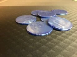 Jetons De 421 Marbrés - Bleu - Par 25 -Rouge et Noir Magasin jetons de 421 marbres bleu par 25 jeu de des coffret de des 583486