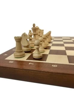 Jeu D'échecs - Coffre Acajou - Lettré-Chiffré -Rouge et Noir Magasin jeu dechecs coffre acajou lettre chiffre coffret dechecs et jeu dechecs ensemble classique de voyage en bois 199802