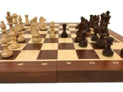 Jeu D'échecs - Coffre Acajou - Lettré-Chiffré -Rouge et Noir Magasin jeu dechecs coffre acajou lettre chiffre coffret dechecs et jeu dechecs ensemble classique de voyage en bois 491252