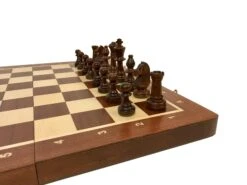 Jeu D'échecs - Coffre Acajou - Lettré-Chiffré -Rouge et Noir Magasin jeu dechecs coffre acajou lettre chiffre coffret dechecs et jeu dechecs ensemble classique de voyage en bois 496449