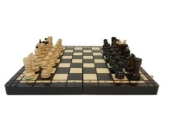 Jeu D'échecs - Coffre Pyrogravé