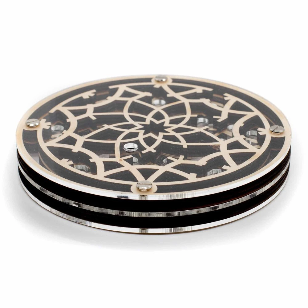 Labyrinthe Rosace Labyrinthe Rosace -Rouge et Noir Magasin labyrinthe rosace casse tete en bois 546781