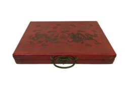 HOT Mah-Jong - Coffret Chinois - XXL -Rouge et Noir Magasin mah jong coffret chinois xxl jeu traditionnel jeu de mah jong 962050
