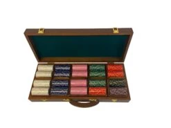 Mallette De 500 Jetons - Bois Avec Racks - Sunshine - 14,5 Gr -Rouge et Noir Magasin mallette de 500 jetons bois avec racks sunshine 145 gr mallette de poker en aluminium coffret de poker de luxe cadeau bel objet 259192