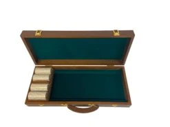 Mallette De 500 Jetons - Bois Avec Racks - Sunshine - 14,5 Gr -Rouge et Noir Magasin mallette de 500 jetons bois avec racks sunshine 145 gr mallette de poker en aluminium coffret de poker de luxe cadeau bel objet 390551 1