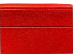 Mallette De Poker En Cuir Grainé - Rouge -Rouge et Noir Magasin mallette de poker en cuir graine rouge coffret de poker de luxe 994155