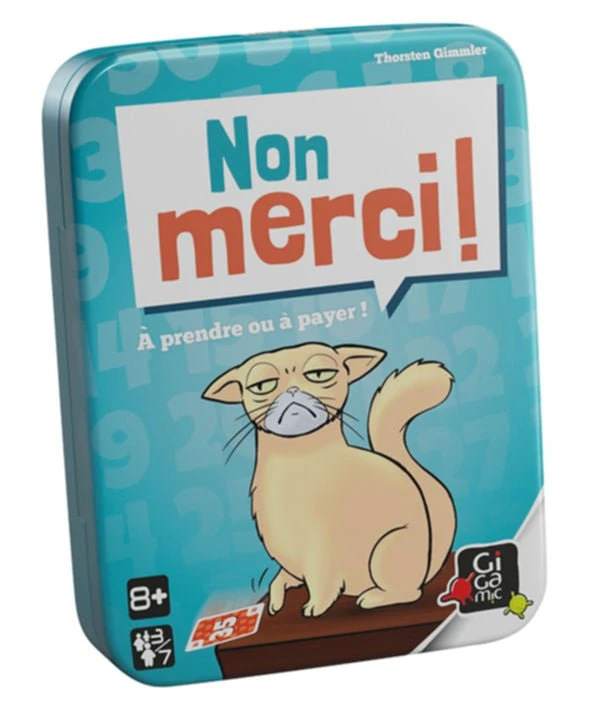 Non Merci ! GIGAMIC Non Merci ! -Rouge et Noir Magasin non merci jeu de plateau de strategie dambiance enfants 775478