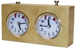 Pendule Bois Naturel Verni