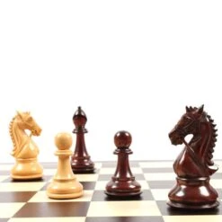 Pièces Bridden - Bois De Rose -Rouge et Noir Magasin pieces bridden bois de rose jeu dechecs pieces dechecs classiques et decoratives 696971