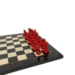 Pièces Laquées Rouge Et Noir Taille 3