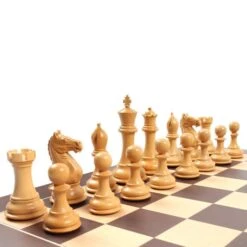 Pièces Suprême Palissandre -Rouge et Noir Magasin pieces supreme palissandre jeu dechecs pieces dechecs classiques cadeau bel objet 891863