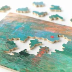 Puzzle Bois Michèle Wilson - 80 Pièces - Impression Soleil Levant - Monet -Rouge et Noir Magasin puzzle bois michele wilson 80 pieces impression soleil levant monet puzzle en bois michele wilson 831543