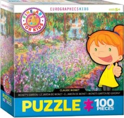 Puzzle Eurographics - 100 P - Le Jardin De Monet - Monet -Rouge et Noir Magasin puzzle eurographics 100 p le jardin de monet monet puzzle en carton enfant 478673