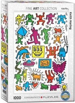 Puzzle Eurographics - 1000 P - Collage - Keith Haring
