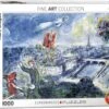 Puzzle Eurographics - 1000 P - Le Bouquet De Paris - Chagall